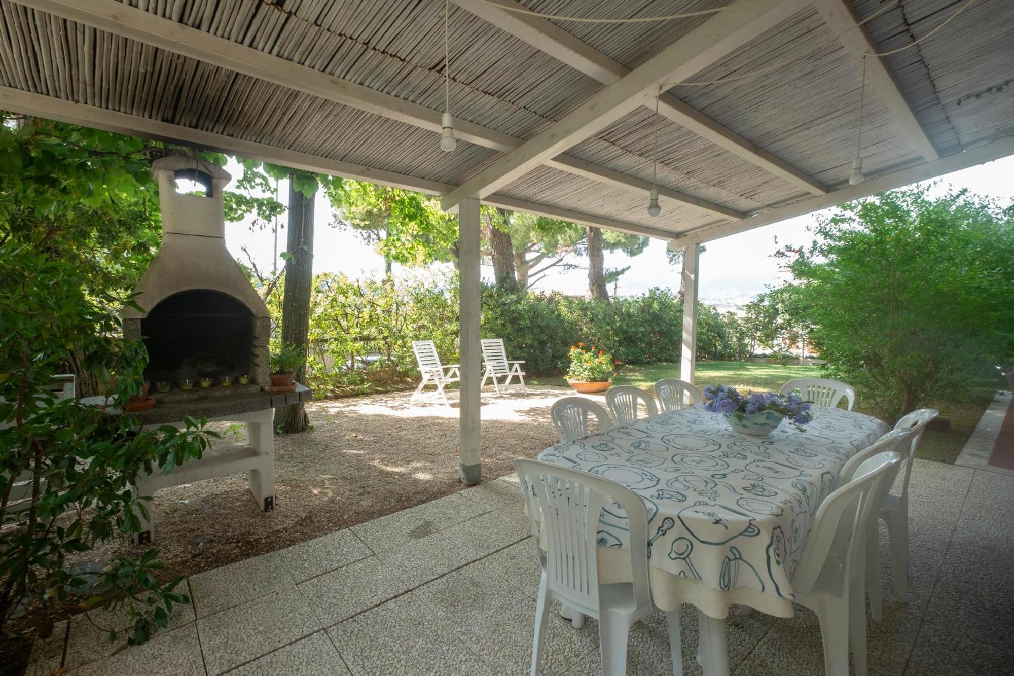 142 - Villa Blu A Marcelli - Villa Quadrilocale A Marcelli Con Ampio Giardino , Aria Condizionata E Wifi - Spiaggia Inclusa Nel Prezzo Exterior photo