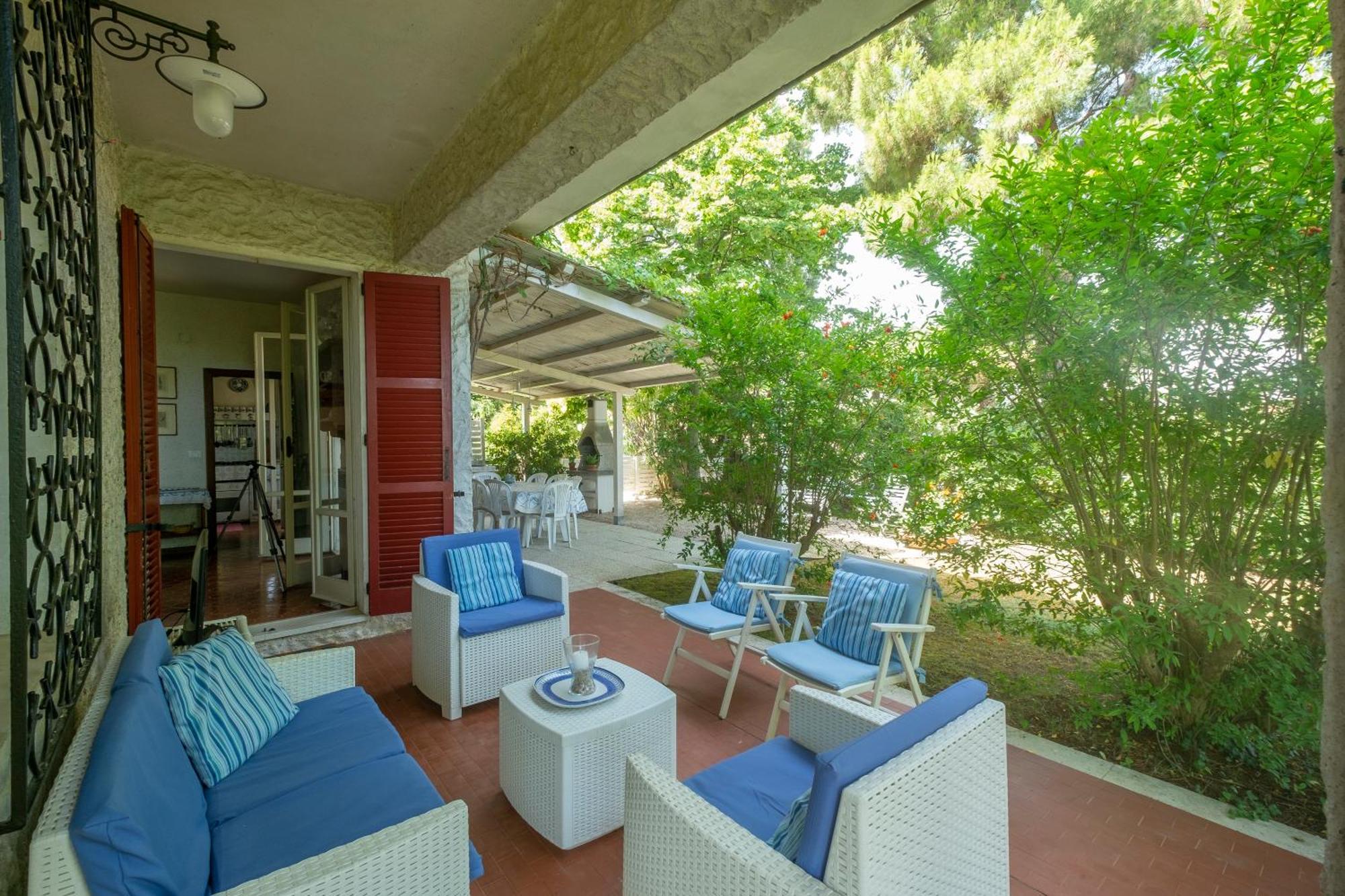 142 - Villa Blu A Marcelli - Villa Quadrilocale A Marcelli Con Ampio Giardino , Aria Condizionata E Wifi - Spiaggia Inclusa Nel Prezzo Exterior photo